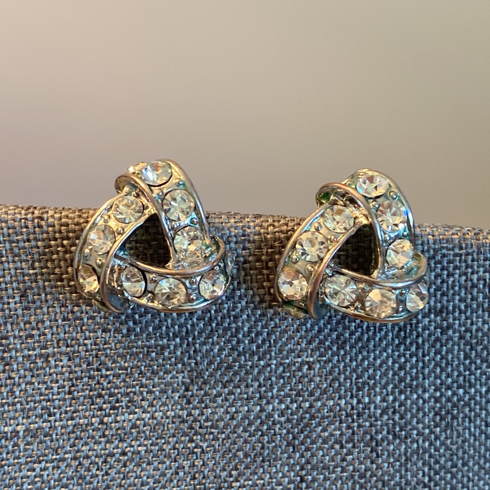 Hollywood Rhinestone Earrings (Vintage: Pierced)